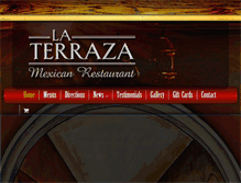 Tablet Screenshot of laterrazamexicanrestaurant.com